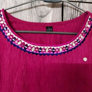 Pink Daily Wear Kurti