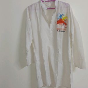 Off White Holi Kurta