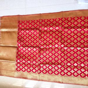 Red Banarasi Dupatta