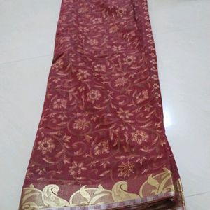 Beautiful Leaf Design Saree