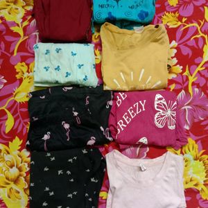 Women Daily Wear T Shirts And Pants.