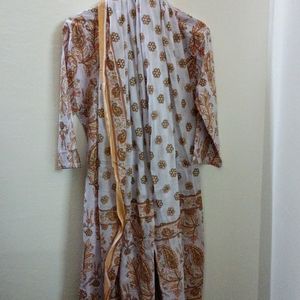 COTTON KURTI WITH PANT AND DUPPTTA