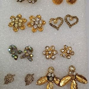 Beautiful Studs Topas Combo Of 8 Pairs