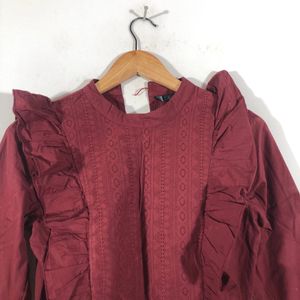 Maroon Casual Top(Women’s)