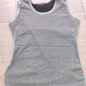 Tank Top - Black Inner Attached To Soft Net