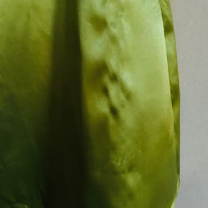 Green Embroidered Mini Dress