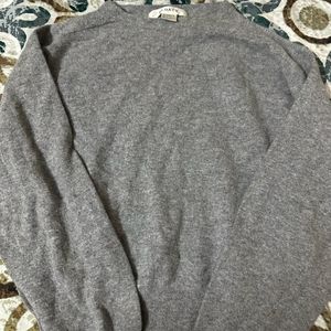 grey crop sweater