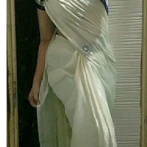 Royal White Saree