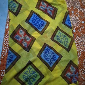 Cotton Kurti, Pant, Silk Duppatta