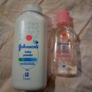 Johnson's Baby Powder And Free Oil