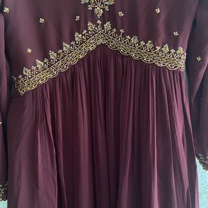 Designer Pleated Anarkali