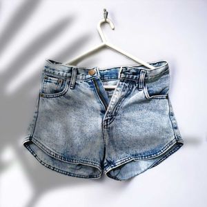 High-Waisted Denim Shorts