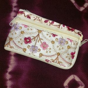 EMBROIDED MULTI COLOUR Fancy PURSE