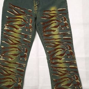 Vintage Tiger Print Sparkle Pants