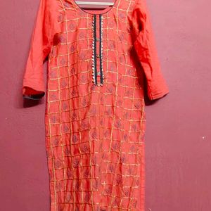 Women Kurta With Dupatta (L) Size