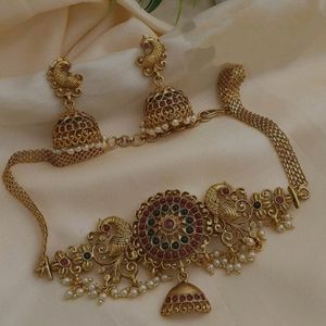 Temple Jewellery Set For Women