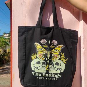 Black Butterfly Tote Bag