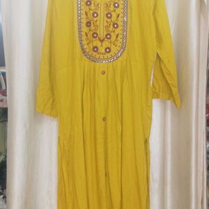 Yallow Kurta Best Fabric