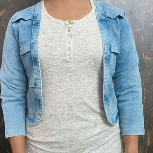 Women Denim Shrug