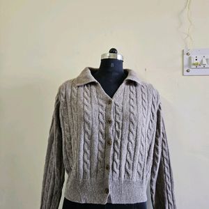 Cardigan Grey Thrifted