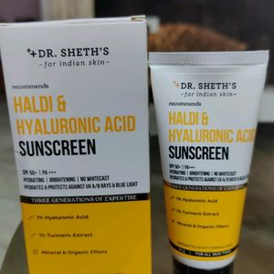 Sunscreen Dr Sheth's Haldi And Hyaluronic Acid