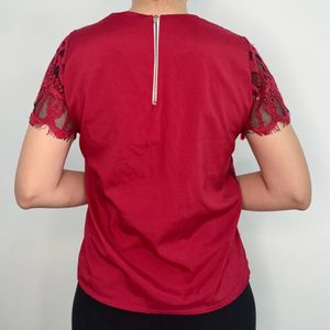 Red Net Top Size S