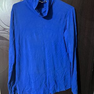 Blue Turtleneck Full Sleeves - XL