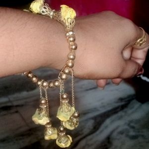 Yellow Flower Designer For Haldi , Mehndi , Baby S