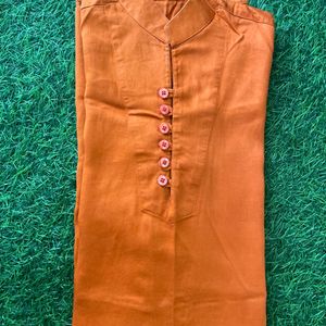 Orange Colour Kurta For Boy