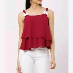 Casual Sleeveless Crop Top