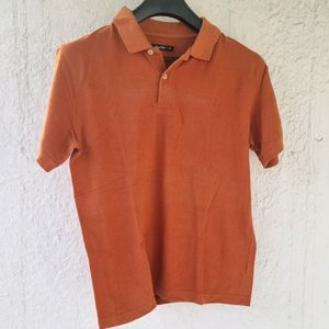 Polo Tshirt By Zudio- Orange Colour