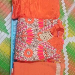 Straight Kurta With Rinkal Pant And Dupatta