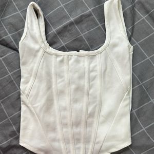 White Croset Top