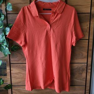 Marks And Spencer Collar Neck Tshirt Peach Colour