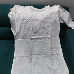 White Chikankari Kurta