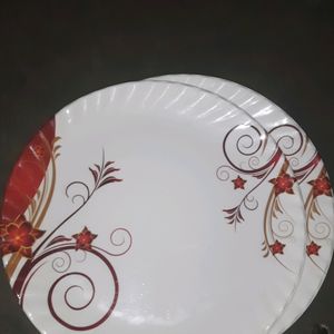 2 Fiber Plate , 1 Steel Thali , 3 Glass