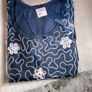 Karachi Dress Embroidery Work Kurta With Plazo