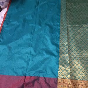 New Green Banarasi Saree