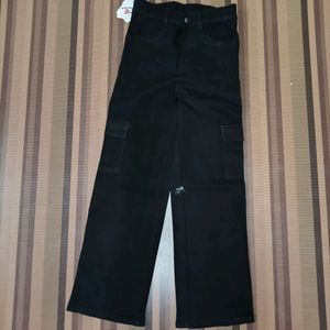 W-09 Size 28 Cargo Straight Women Denim Jeans