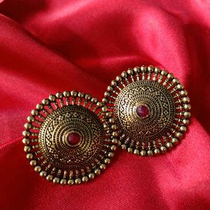 Golden Circular Stud