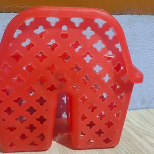 Plastic Red Cutlery Holder For Home