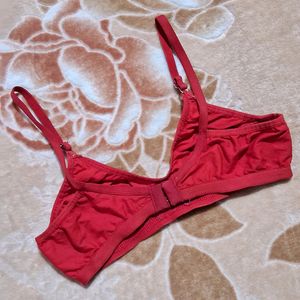 Red Cotton Bra❤️