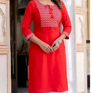 Red Kurti