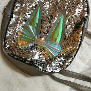 Silver Sequin Bag