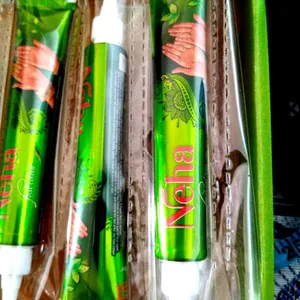 Neha Herbal Instant Dark Red Henna Mehendi Tube.