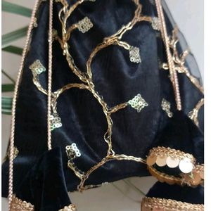 Black Colored Sequence Potli Bag