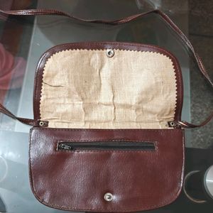 Vintage Coffee Brown Sling Bag