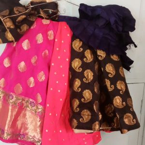 6-8 Your Girl 3 Set Of Ghagra Choli Without Chunni