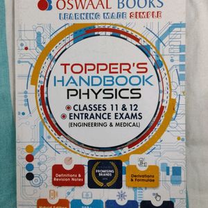 Oswaal Topper's Handbook Physics Class 11&12