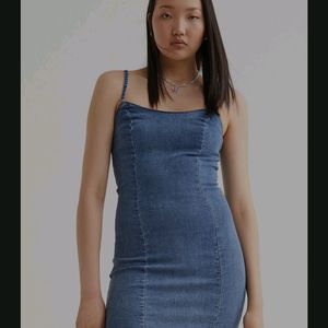 Fitted Denim H&m Dress